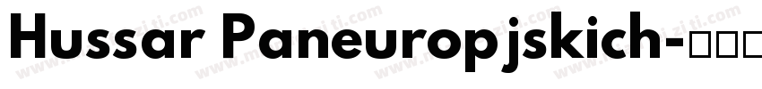 Hussar Paneuropjskich字体转换